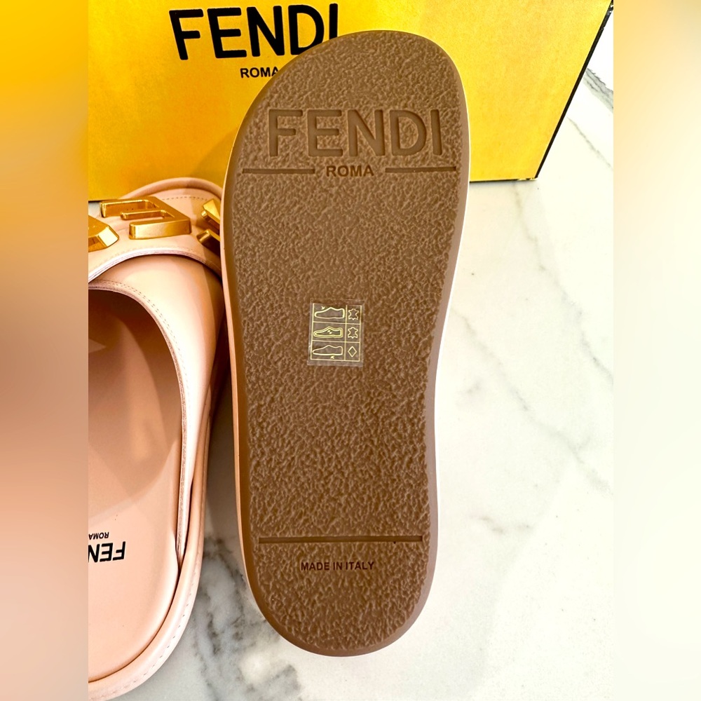 Fendi Fendigraphy Logo Slide Sandals - Picture 7 of 9